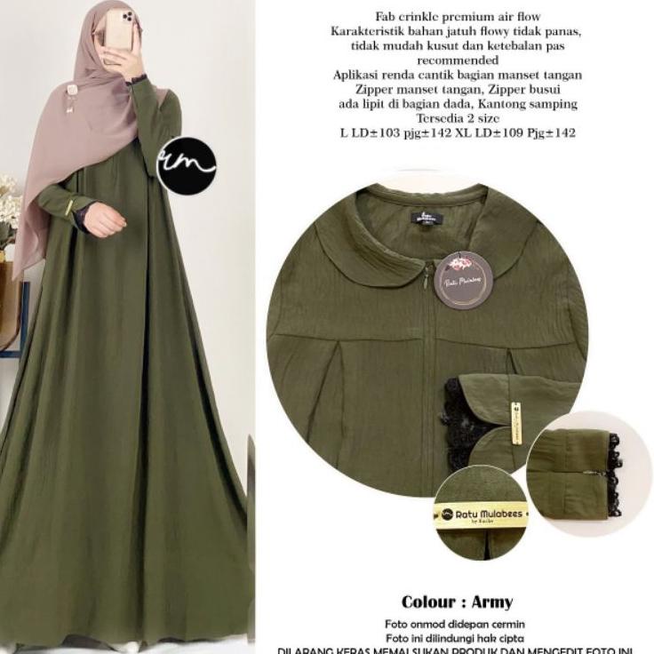 Terlaris.. ABAYA NADA ORIGINAL BY RATU MULABES ||Gamis Syarii || Gamis Ratu || Original by Ratu Mula