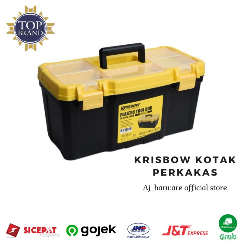 Krisbow Kotak Perkakas / Toolbox 50x26x24 Cm