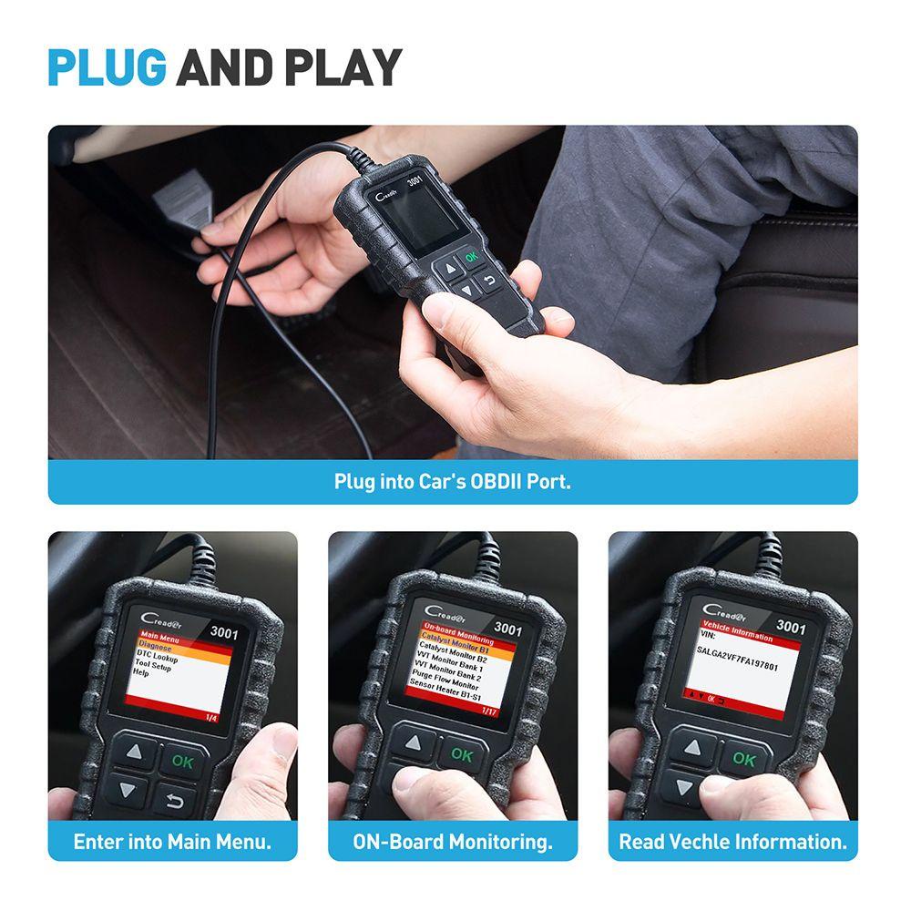 Populer Code Reader Portable X431 Full OBDII Creader3001