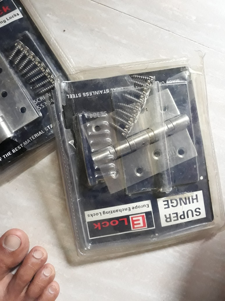 Enchanting Engsel Pintu Elock Stainless Steel E1131 ( 4 X 3 X 4 Mm)