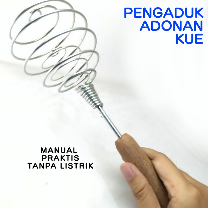 Alat Pengaduk Pencampur Mixer Pengembang Adonan Kue Cake Manual
