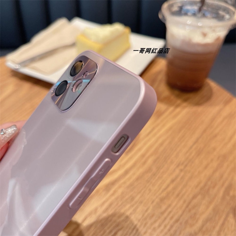 Jauh Puncak Biru Laser Gradien Ponsel Case Kompatibel untuk iPhone 13 12 11 Pro X XS Max XR 7 7 Plus High-End PC Pelindung Mata Case