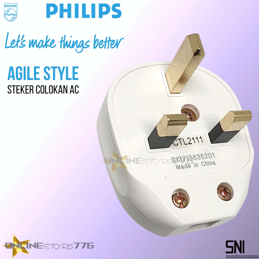 Steker AC PHILIPS AgileStyle AC Plug - Steker AC