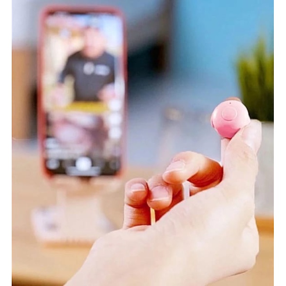 (TWS) Bluetooth Fingertip Video Controller / Macaron Finger Tiktok Remote