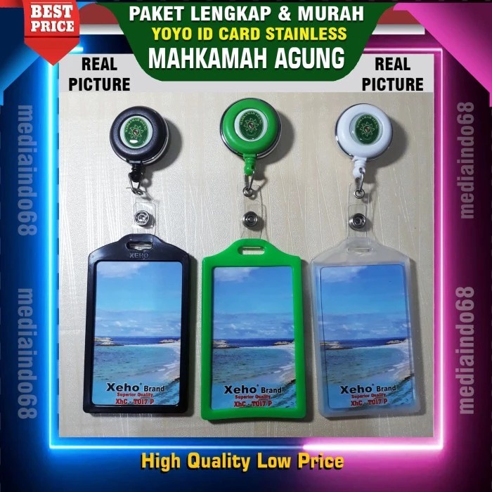 

YOYO ID CARD PUTAR+LOGO MAHKAMAH AGUNG (PAKET MURAH)