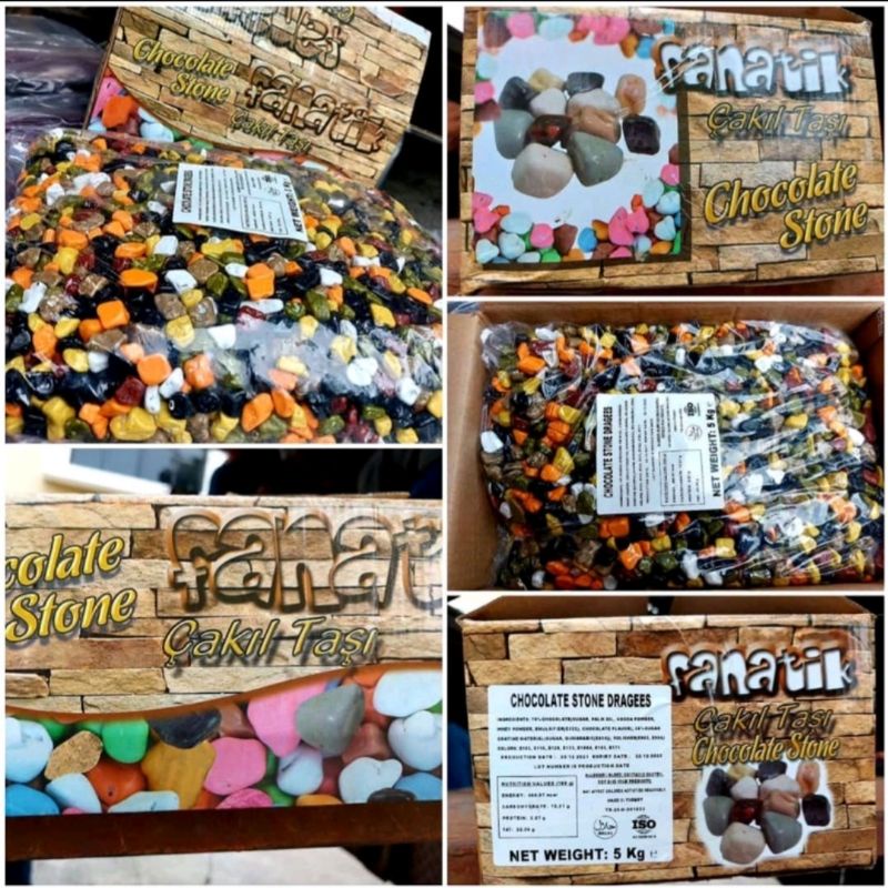 Coklat krikil Fanatik isi 5kg / cokelat krikil turki 5kg / grosir coklat kerikil