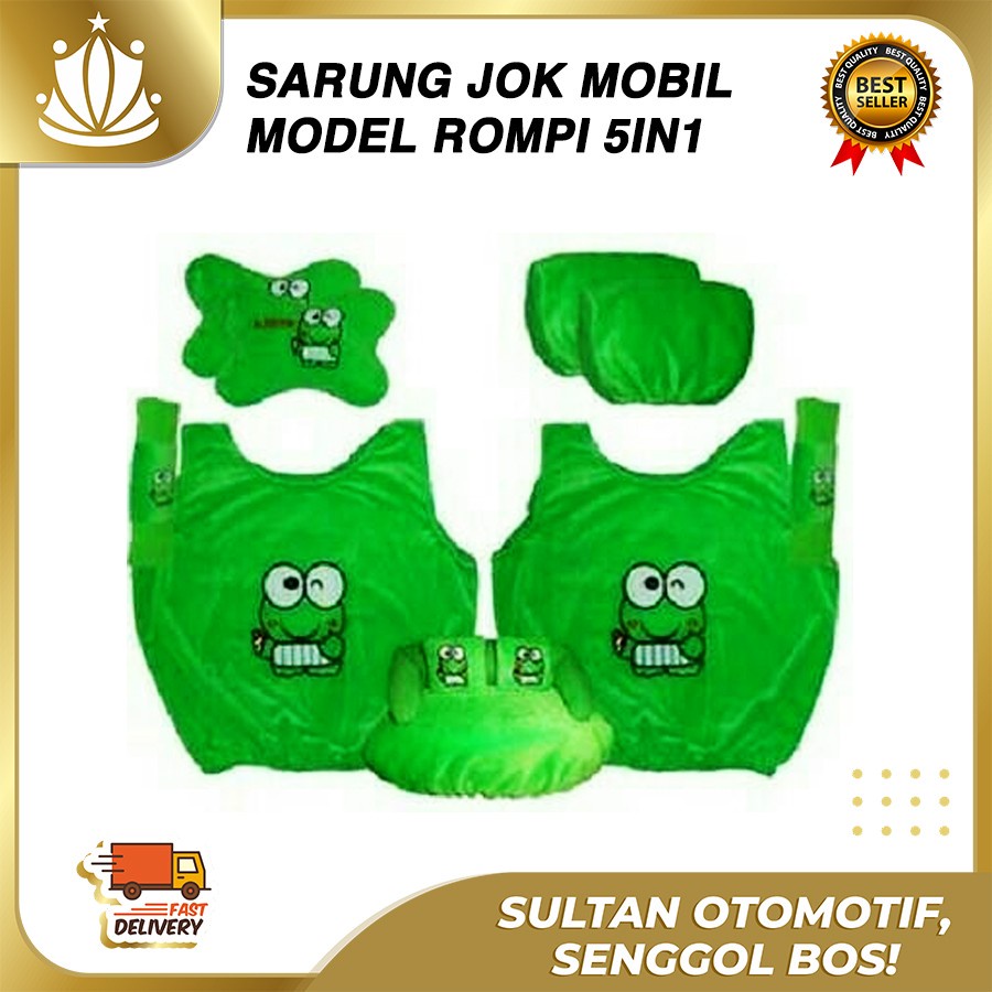 Bantal Mobil 5in1 Keropi Keropy Sarung Jok Mobil Keropi