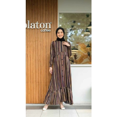 Baju Gamis Motif 04 Resleting Depan By Ririn Collection