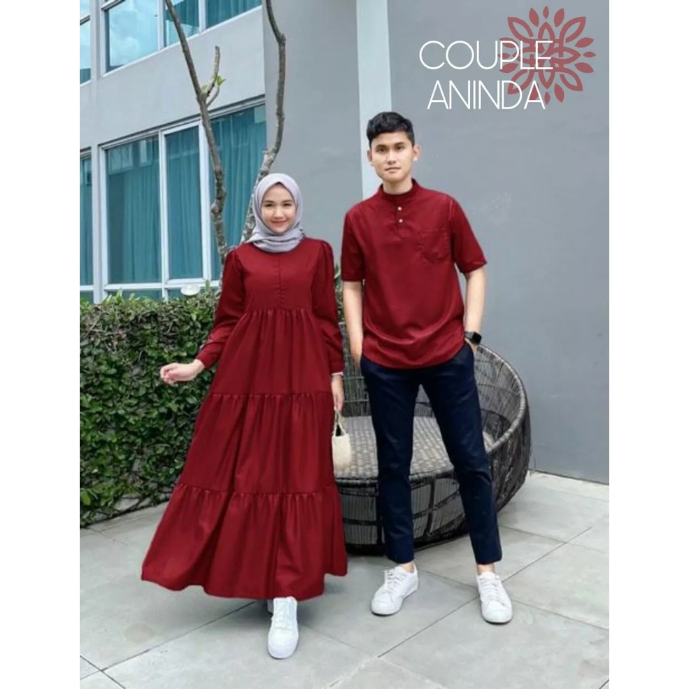 [PROMO LEBARAN] Aninnda Couple Muslim SUPER JUMBO Terbaru 2024// Matt Moscrepe Baju Gamis Dan Kemeja