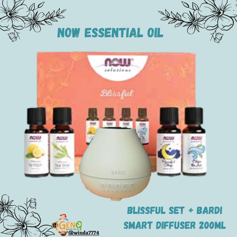 Paket NOW ESSENTIAL OIL BLISSFUL + DIFFUSER