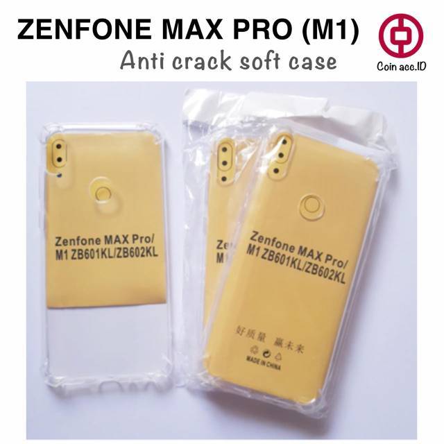 Anti crack case ASUS ZENFONE MAX PRO M1 - silicon soft case transparan asus m1