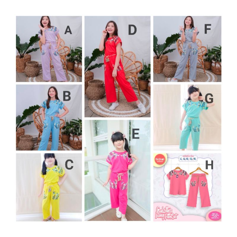 Set Kulot longpants anak tanggung by Piccolino