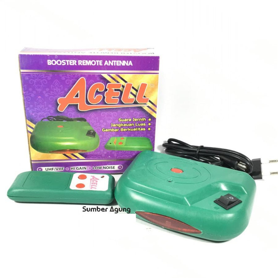 Booster Remote Antena Beputar Merk Acell Indoor Remot Universal