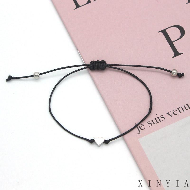 2pcs Gelang Tangan Pasangan / Pria / Wanita Warna Hitam / Putih