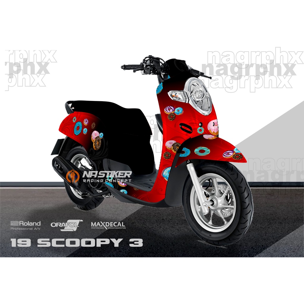 DECAL SCOOPY 2019 2020 FULLBODY - DECAL SCOOPY DONUT SCOOPY-19