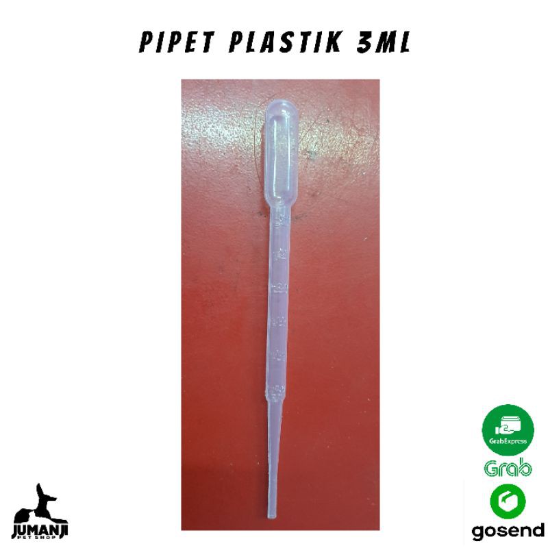 Pipet 3 ml untuk obat anjing dan kucing - Pipet Obat Cair - Pipet Susu Bayi Kucing Anjing -