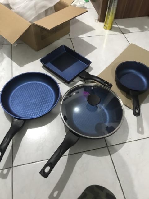 Neocook Frying Pan Set Of 5 / Megastone Pan / Panci Keramik