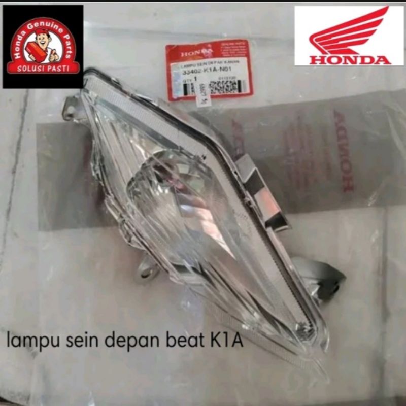 33402-K1A-N01 lampu sein depan sein depan beat street deluxe, beat K1A  2020-2022 asli honda