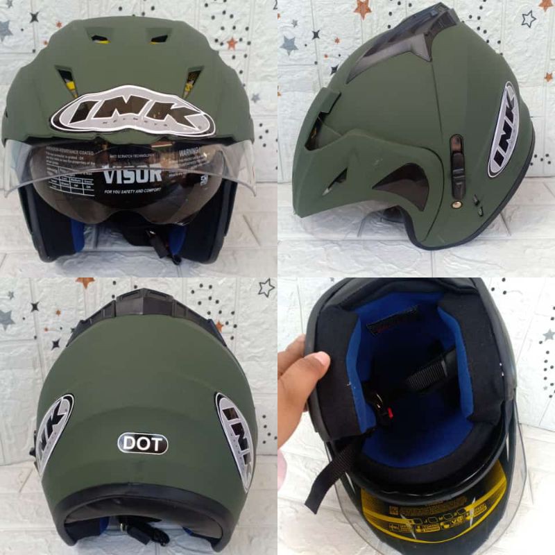 HELM INK DOUBLE VISOR KW
