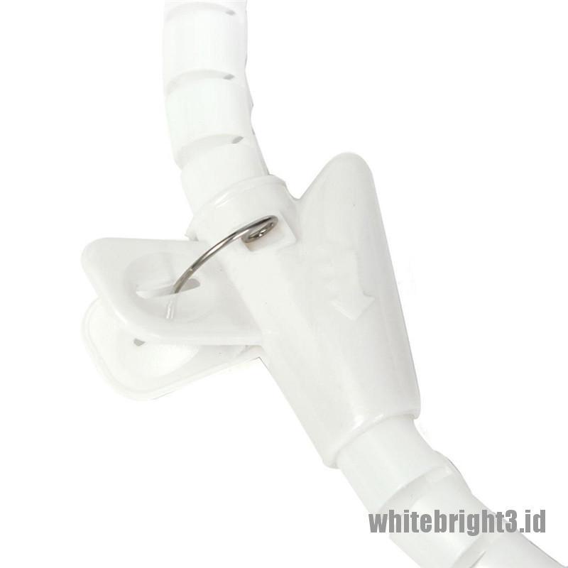 &lt; White3 &gt; Selang Spiral Pelindung Kabel 8mm Panjang 1M