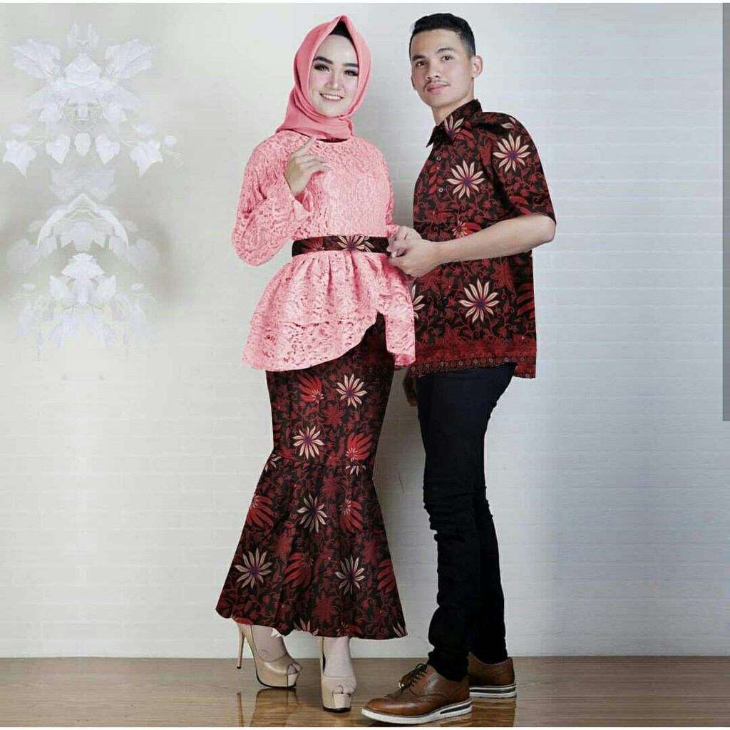 HCL Couple Anne - Couple Batik - Baju Pasangan - Baju Couple - Couple Kebaya - Busana Kebaya Batik