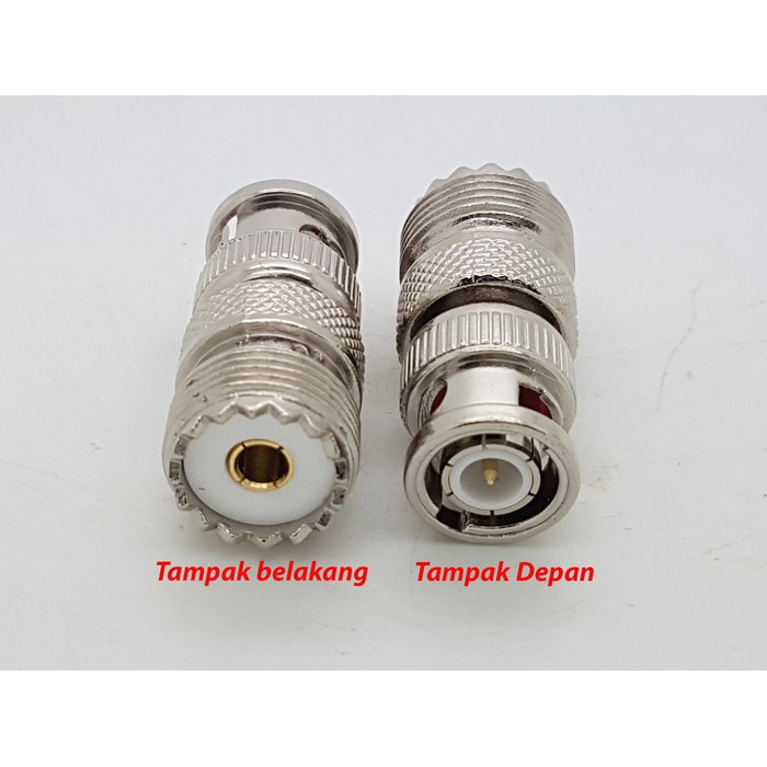 CONNECTOR BNC HT- BNC-Male to PL-Female TAIWAN    / konektor | Shopee