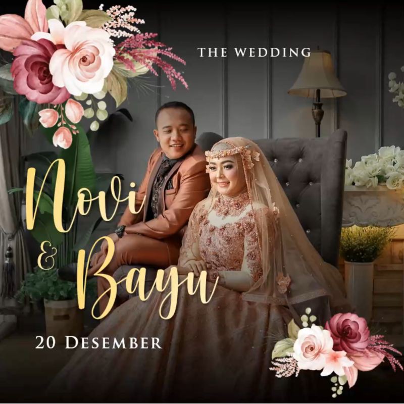 Jual Undangan Digital Video Pernikahan Eksklusif Desain