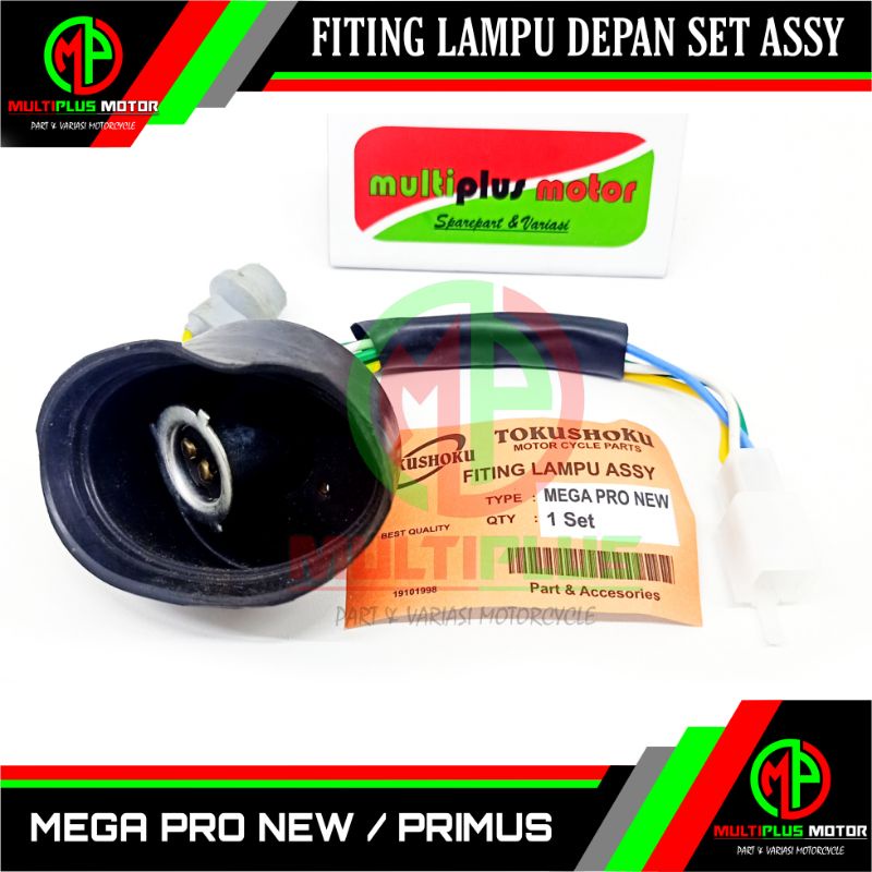 Fiting Piting Peteng Cob Cop Kob Kop lampu depan set assy MEGA PRO NEW,MEGAPRO NEW PRIMUS