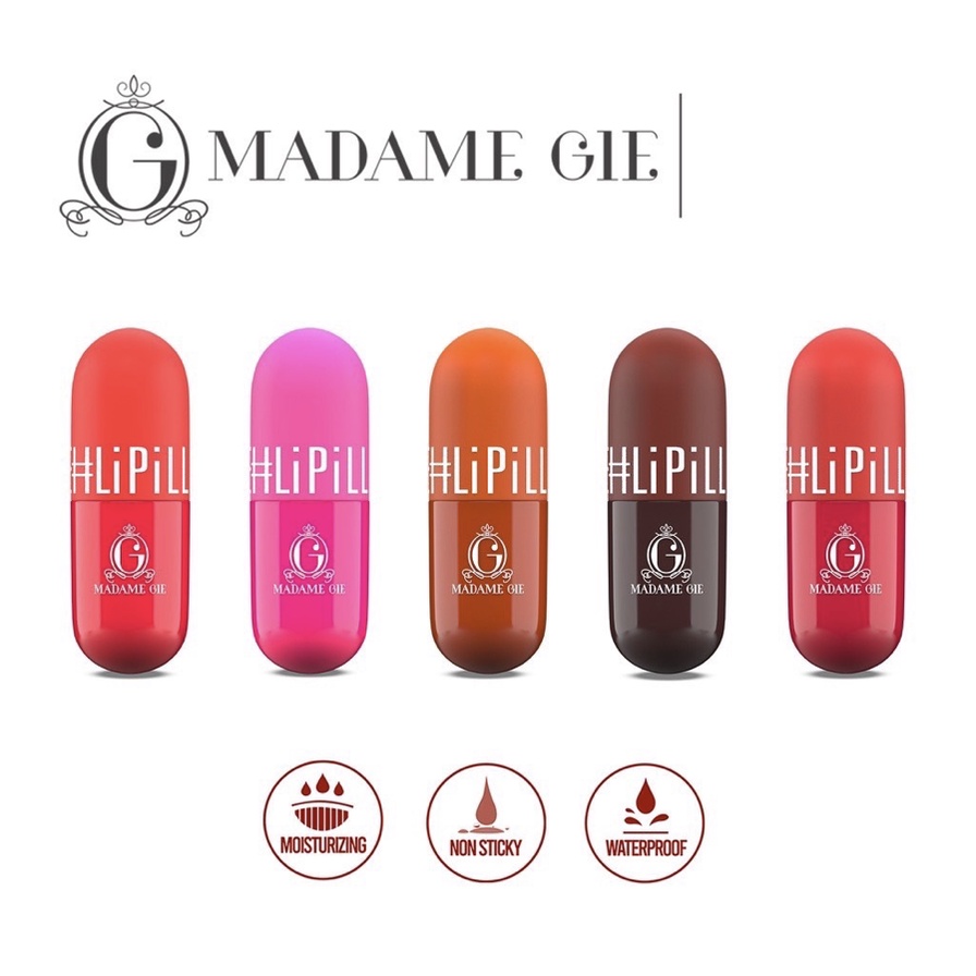 Madame Gie Madame LiPill Lipstick Liptint Makeup ORIGINAL