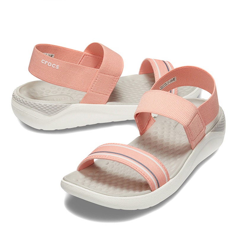 Crocs Sendal Crocs / Literide Sandal Tali 1 Wanita / Sandal Karet / Sendal suster / perawat 05106