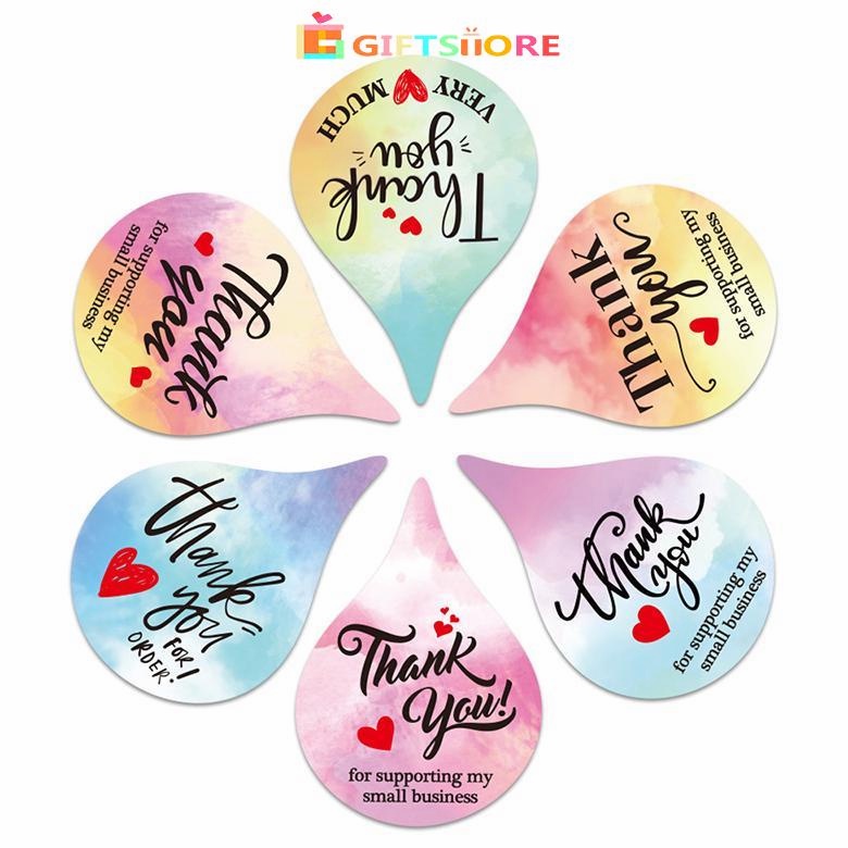 

✨COD 500 PCS (1 Roll) Sticker Label Makanan Tulisan Thank You For Your Order I Stiker Packing I Stiker Terimakasih