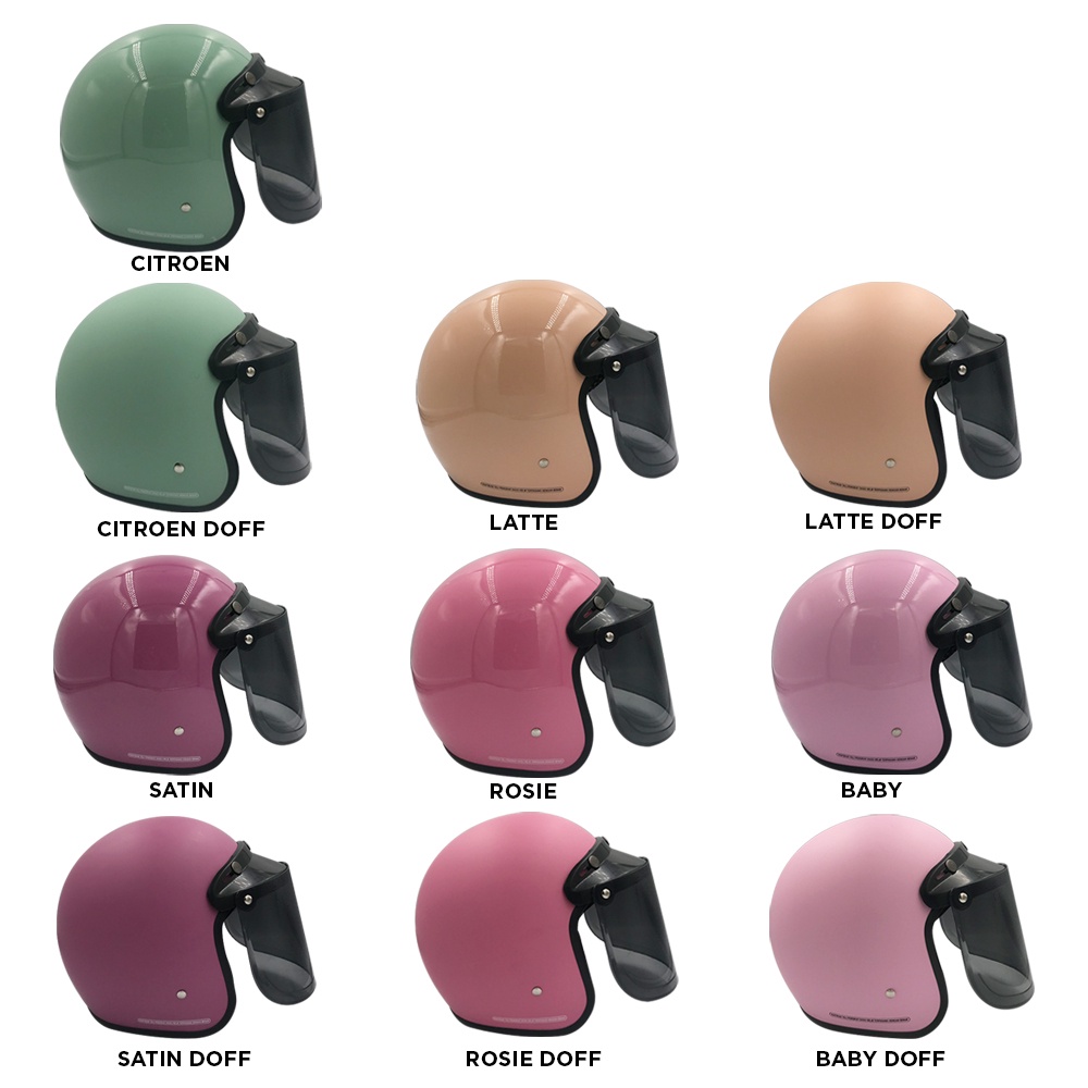 Tanpanama Helm - Helm Bogo Polos Warna Terbaru / Helm Dewasa SNI