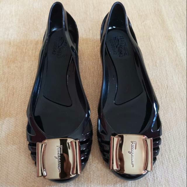Jual Flat Shoes Jelly Jelly shoes salvatore ferragamo bermuda led 1808-5 ∆ / sepatu kerja wanita /
