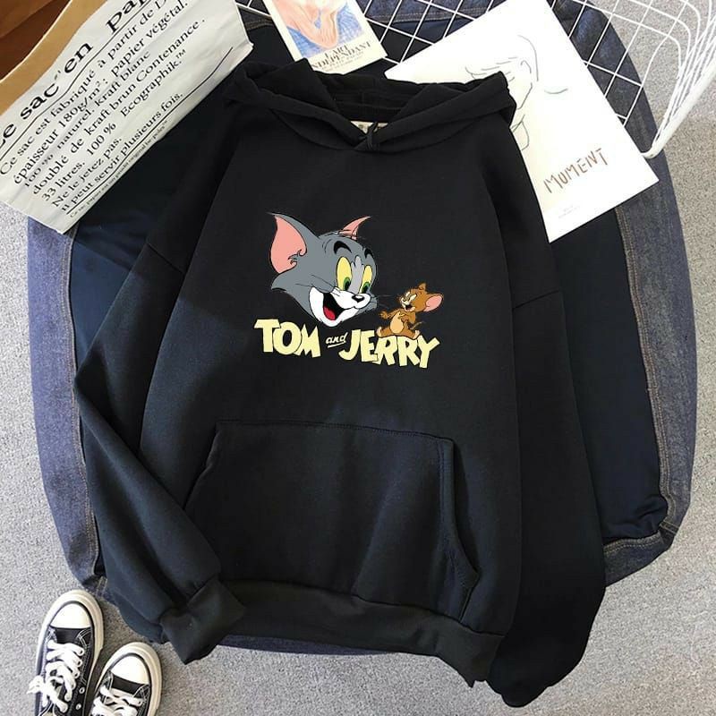 TOM &amp; JERRY SWEATER HOODIE UNISEX KEREN TERBARU