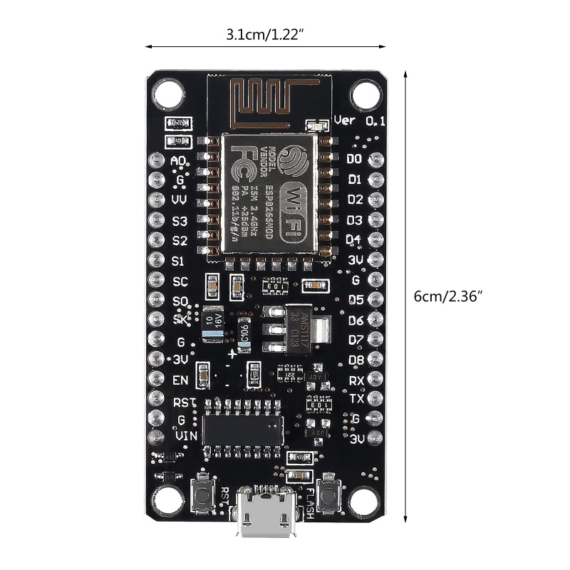 Btsg ESP8266 NodeMCU V3 CH340 Internet of Things Papan Pengembangan WiFi Serial Wireless Module Untuk Ar duino IDE Micropyt