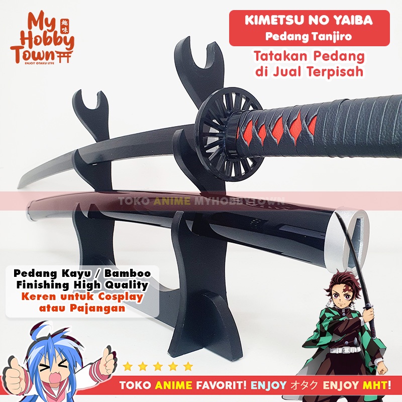 Replika Pedang Bambu Nichirin Demon Slayer Kimetsu no Yaiba Kamado Tanjiro Cosplay Property Anime