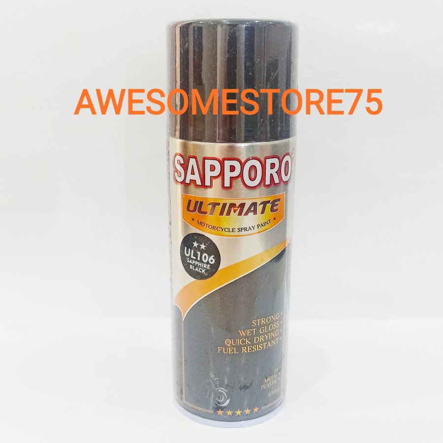 SAPPORO ULTIMATE ** UL106 SAPPHIRE BLACK SERIES BLUE Biru Hitam Cat Semprot