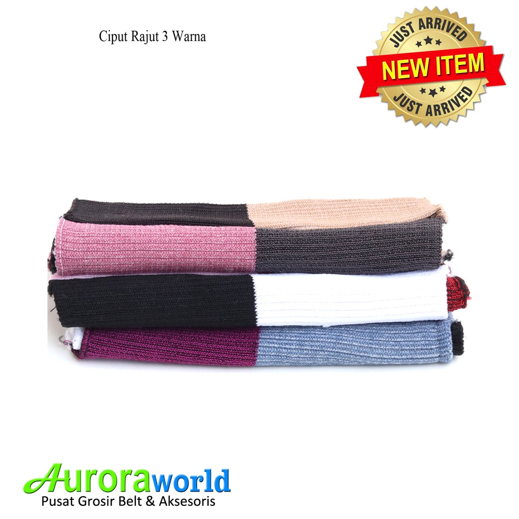 Auroraworld Ciput Rajut Premium two tone Ciput Classic dalaman jilbab inner bandana bahan Tebal