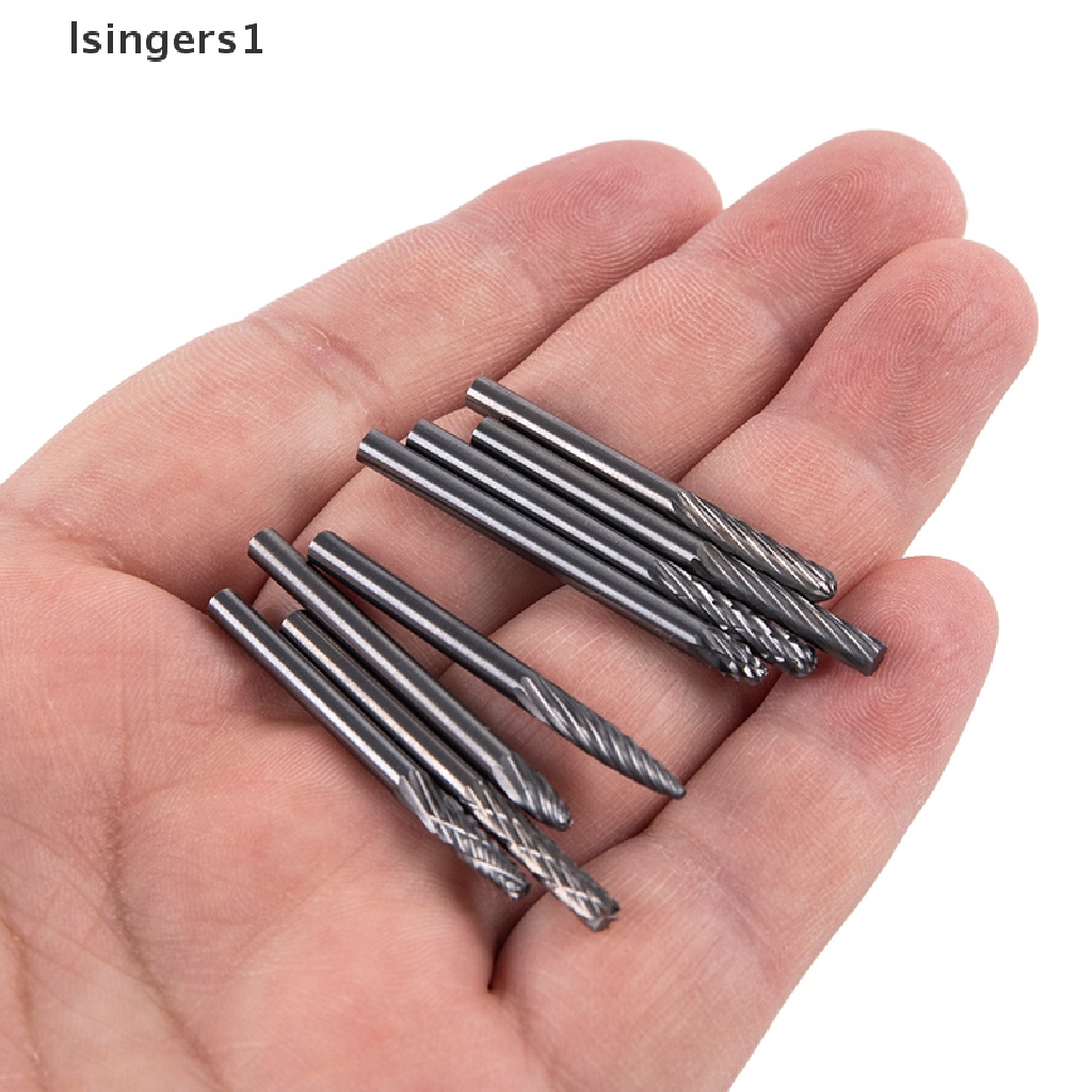 (lsingers1) Mata Bor Putar Bahan Tungsten Alloy Ukuran 3mm