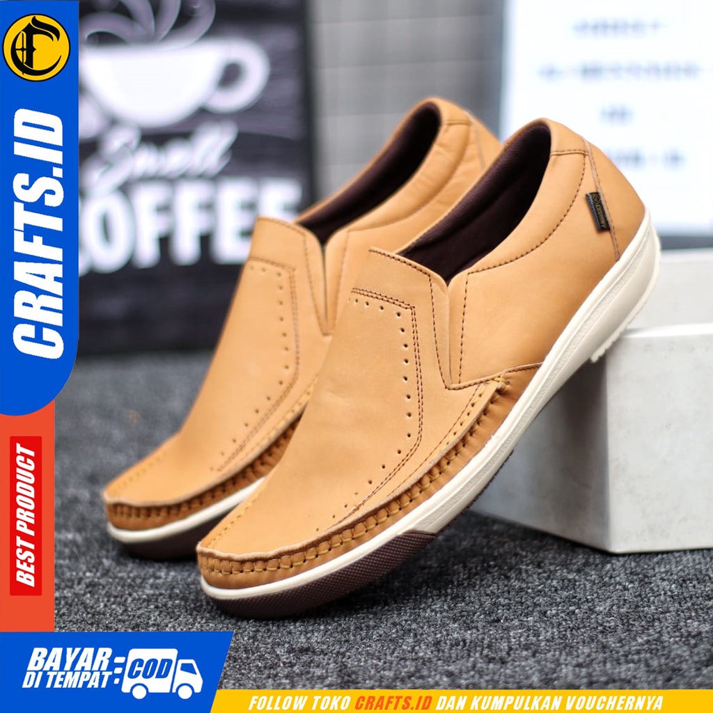 CRAFTS sandro - Sepatu Formal Pantofel Kulit Asli Kerja Pria