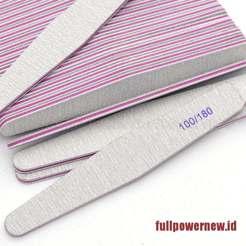 【COD】Nail File Double Side Buffer 100/180 Trimmer Sandpaper Professional Nail Files