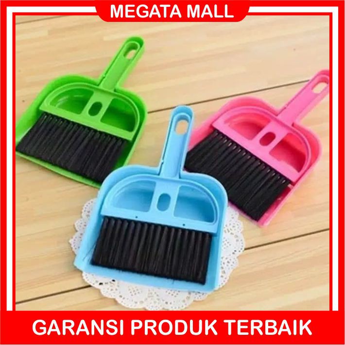 ♫ Megata ♫ A006 Mini Dustpan Set Sapu Mini Pengki Serokan Mini Nyapu Karpet Mobil Pembersih Meja