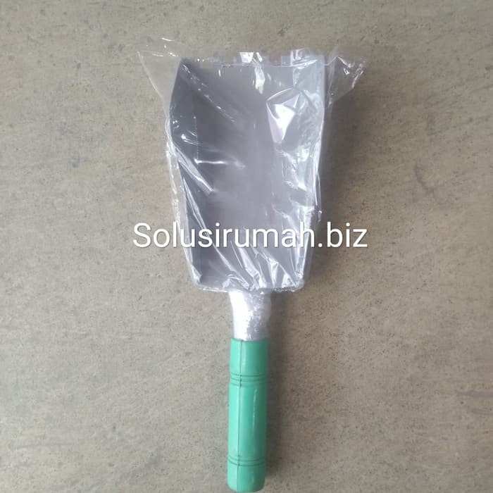 Cetok Batako 10cm Silver Tebal Sedang Besar Bergigi Bata Semen Trowel