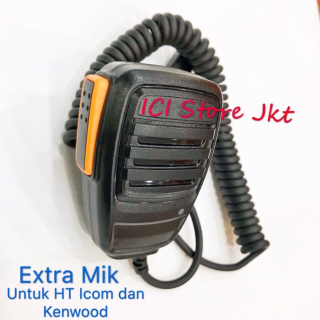 Extramik / mikrophone PTT HT untuk ht Icom dan semua merk ht china