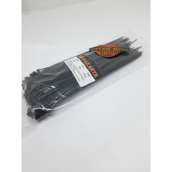 TALI TIES KABEL TIE CABLE TIS 2.5 X 150 MM 15 CM ISI 100 PCS HITAM