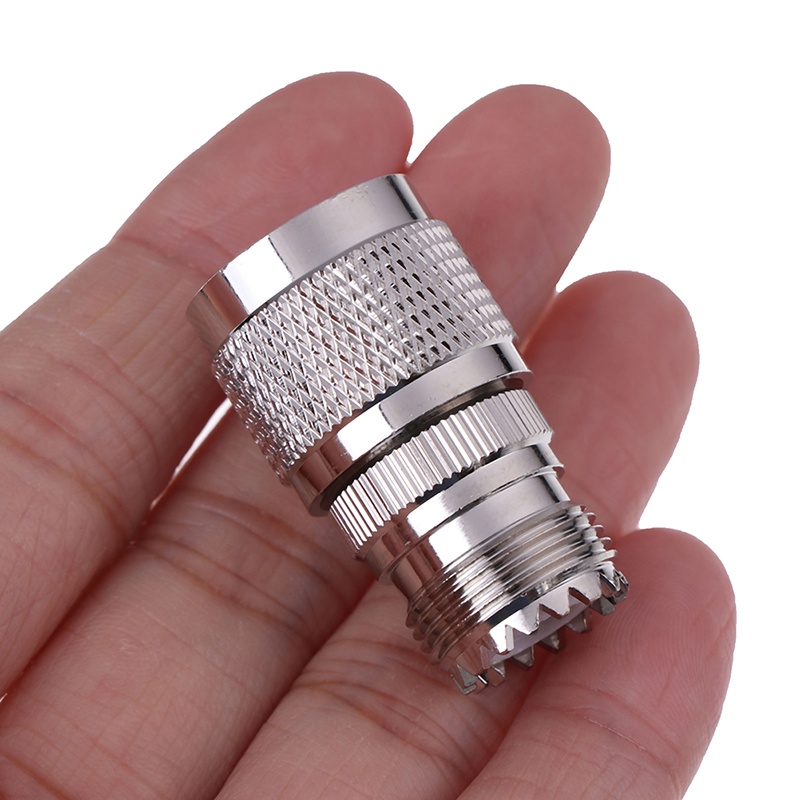 {LUCKID}1Pc N Type Male to UHF SO-239 Female Jack Straight RF Coax Adapter Connector