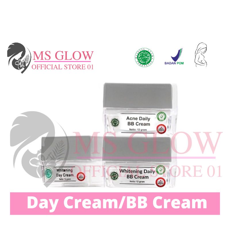 DAY CREAM MS GLOW/ WHITENING DAY CREAM MS GLOW/ BB CREAM