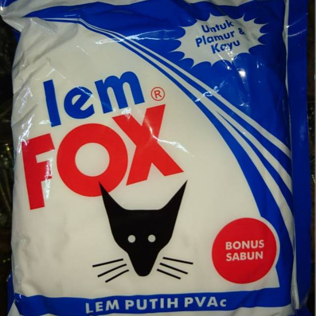 

Lem kertas / kayu FOX biru 600 gr