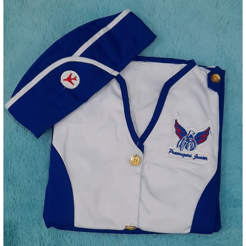 Baju Pramugari Junior - Biru