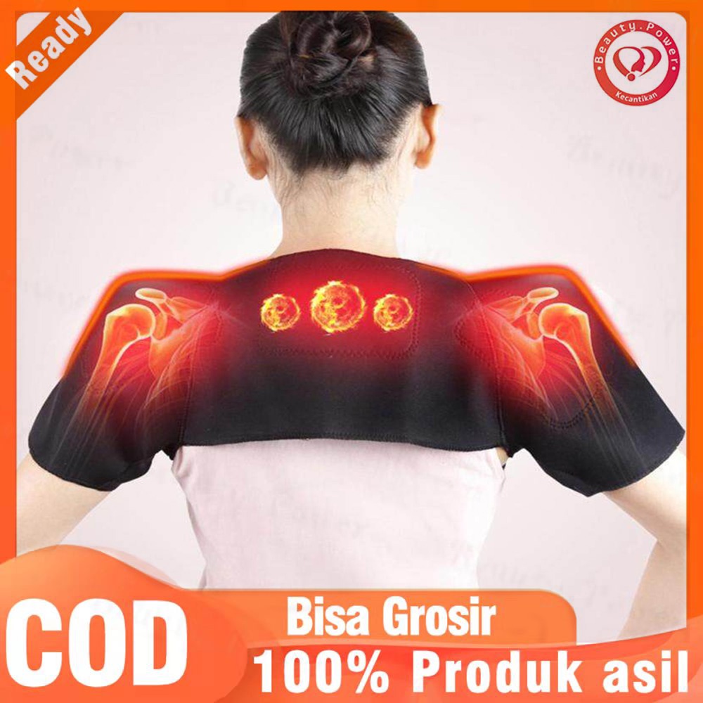 Unisex Terapi Panas Pad Sabuk Bahu Protector Penopang Tubuh Otot Pain Relief Aksesori